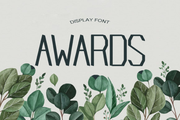 Awards Font for Crafters and Designers