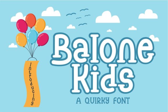 Balone Kids: A Friendly Font for Editorial Design