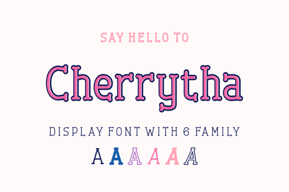 Cherrytha: A Playful Display Font for Distinctive Web Design