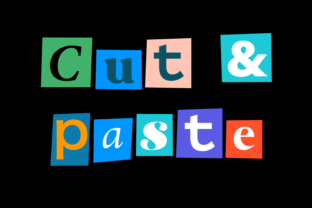 Cut Paste: A Bold, Playful Display Font