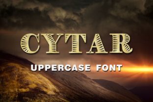 Cytar Uppercase Display Font for Handmade Creators