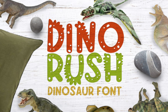 Dino Rush: A Playful Display Font for Kid-Friendly Brands