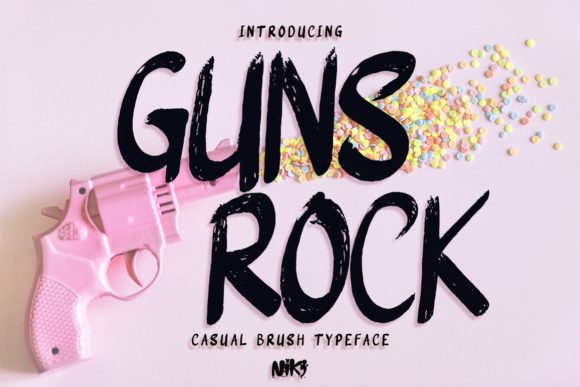 Guns Rock: A Playful Display Font with Editorial Heart