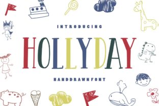 Hollyday: A Playful Display Font That Feels Like a Smile