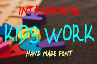 Kids Work: A Charming Display Font for Digital Branding