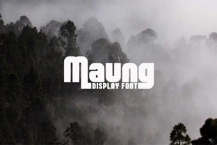 Maung: A Bold Display Font for Impactful Web Design