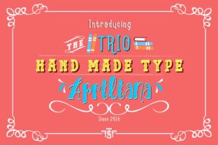Trio Apriliana: A Nostalgic Display Font That Feels Like Home