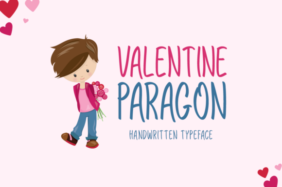 Valentine Paragon: A Romantic Display Font That Elevates Handmade Love