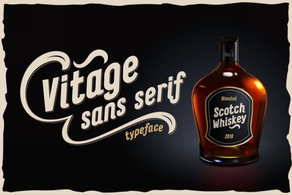 Vitage: A Display Font for Nostalgic Campaigns